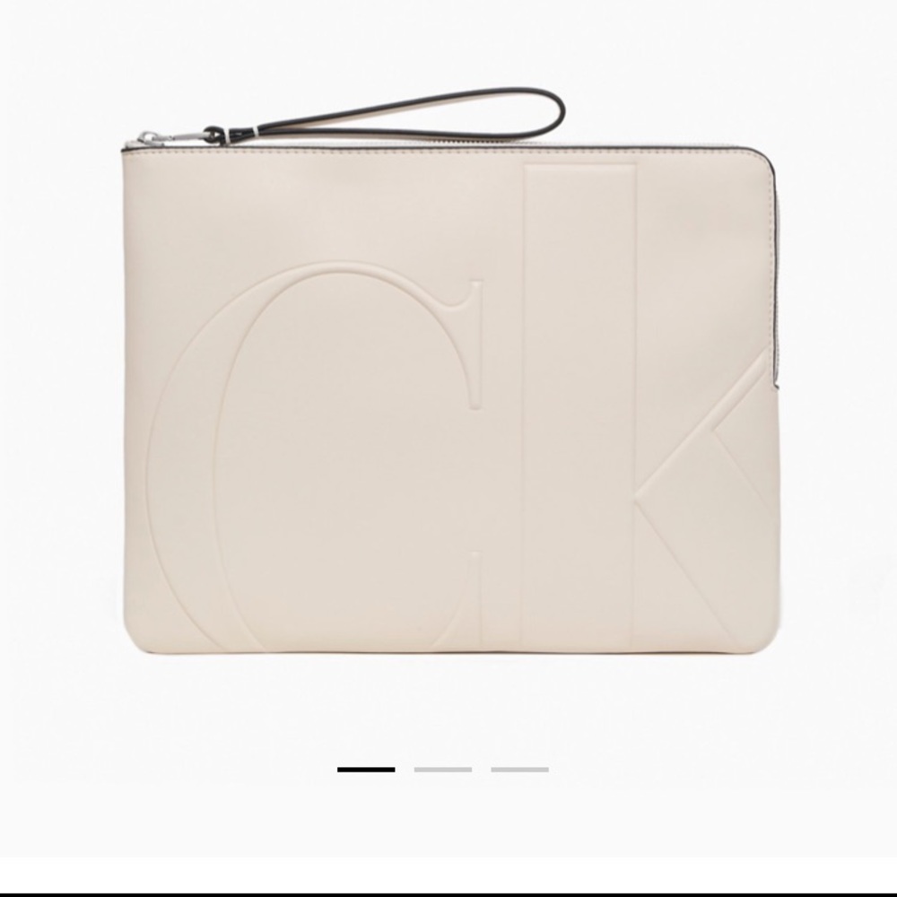 Calvin Klein, faux leather pouch